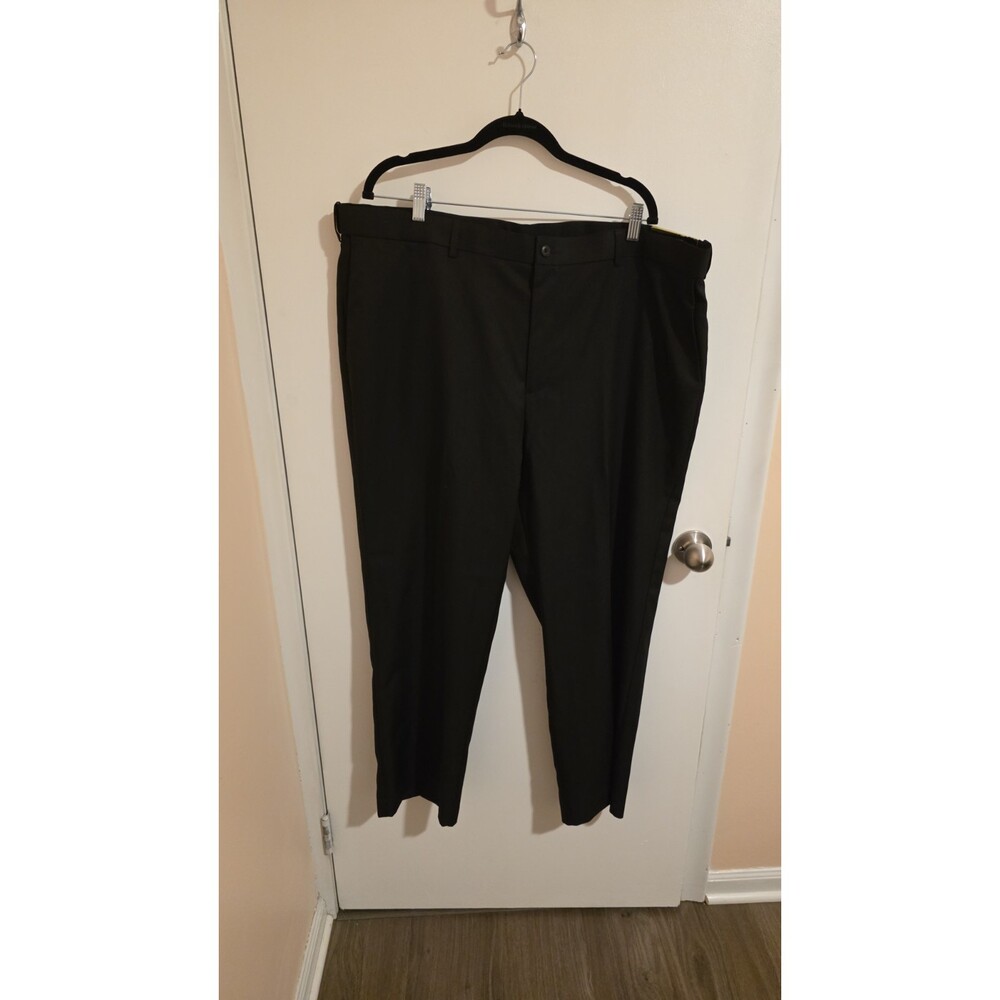 New Mens PGA Golf Pants 44wx30L Expandable Waist Black Preppy Golf Pants NWT